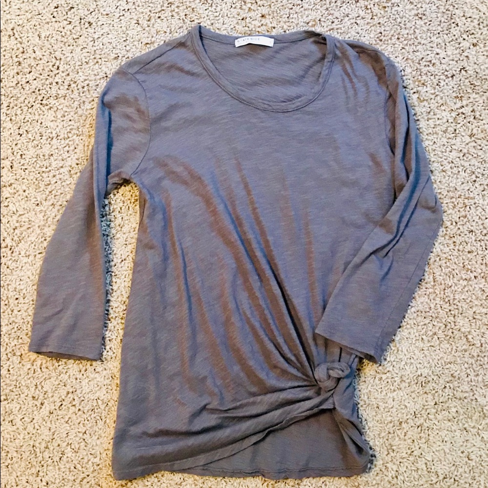 New, never worn tie-front tunic